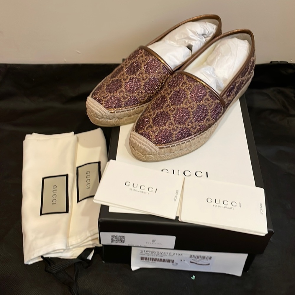 BNIB authentic Gucci Espadrilles shoes - Picture 1 of 6